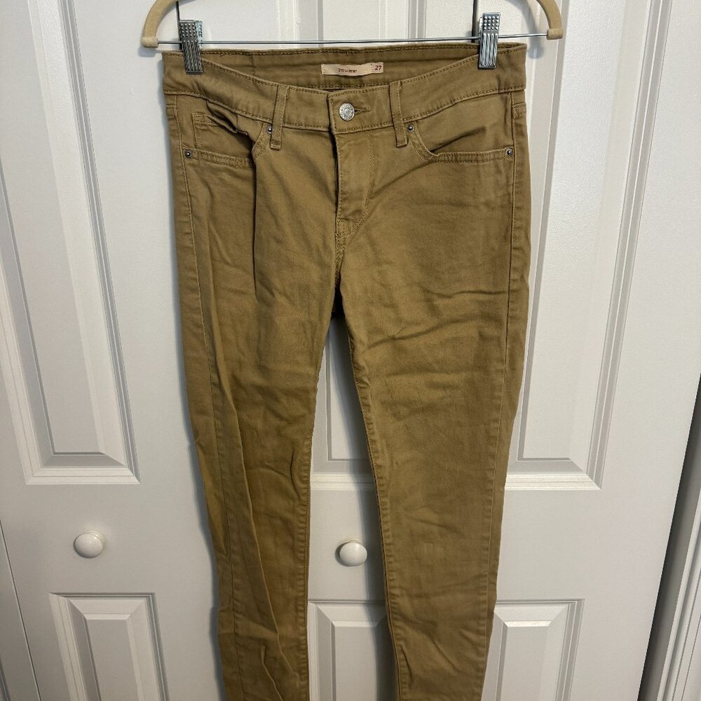 Levi's 711 Skinny Jean, Tan, Size 27